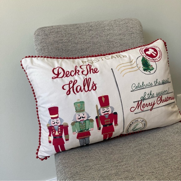 Christmas Postcard Decorative Pillow 🎄☃️ - Picture 3 of 9